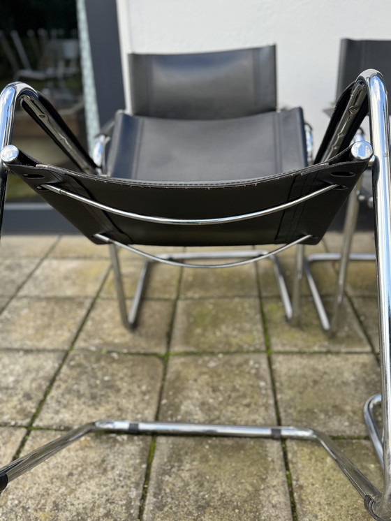 Image 1 of Set of 4 Mart Stam Dining Chairs