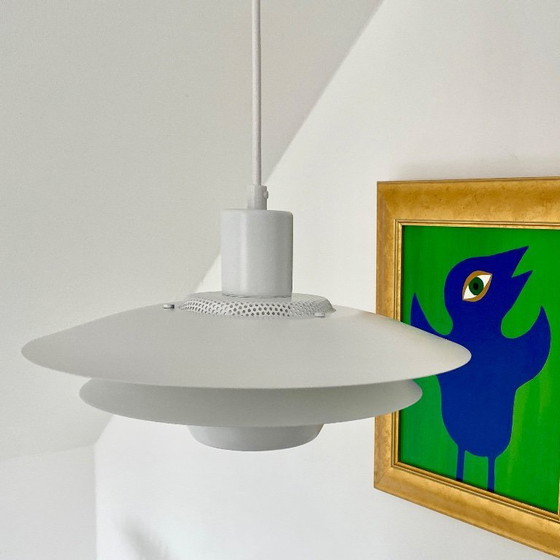 Image 1 of Jeka vintage Deens design LAMP witte schalenlamp Mid Century