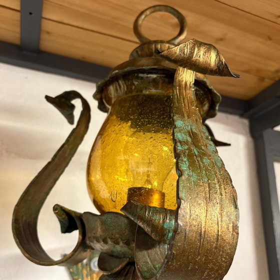 Image 1 of Wrought Iron Vintage Lantern