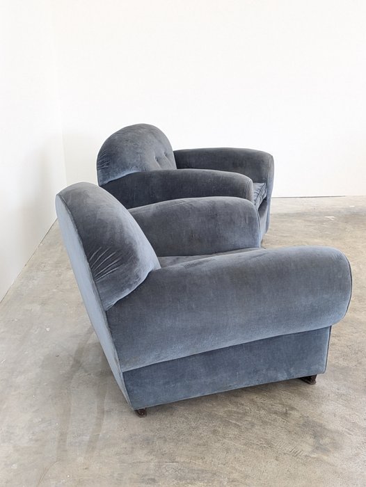 Image 1 of Elegant paar fauteuils - Italiaanse vintage Manifacture
