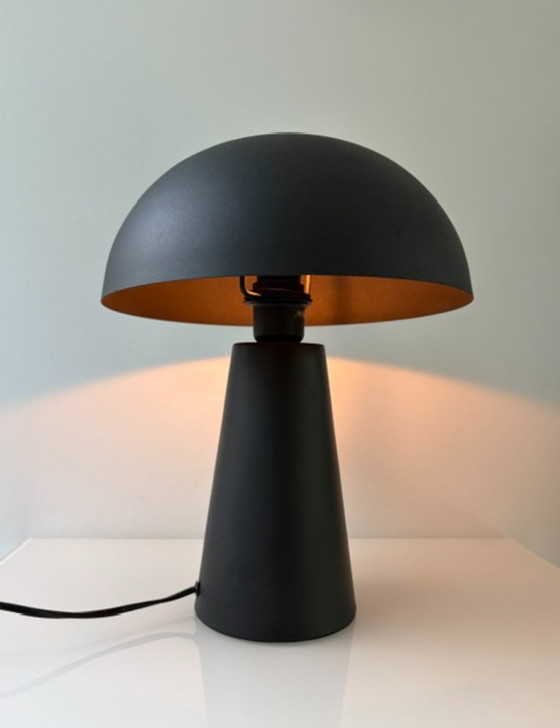 Moderne Tischlampe schwarz – Pilzlampe – mattes Aluminium – Tischlampen, Metal (photo 9 of 15)