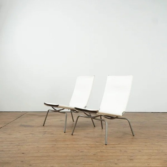 Set di 2 poltrone lounge di Fabiaan van Severen., Poltrone relax, Pelle, Bianco (foto 3 di 7)