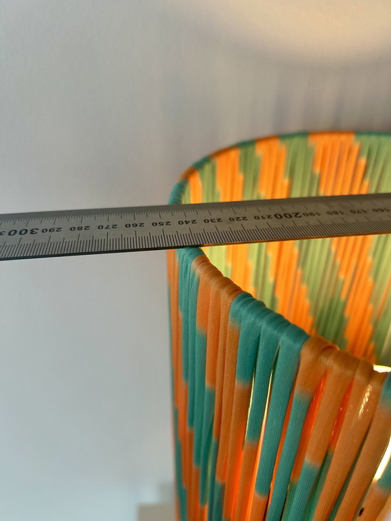 Image 1 of Cordless 70s table lamp suitable for garden and balcony - upcycled from a Uebelacker vase