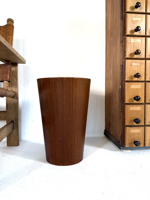 Papelera de teca vintage, Servex Suecia '60