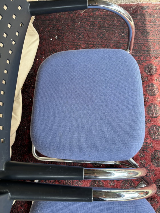 Image 1 of Vintage mid-century Vitra Visavis vergaderstoelen