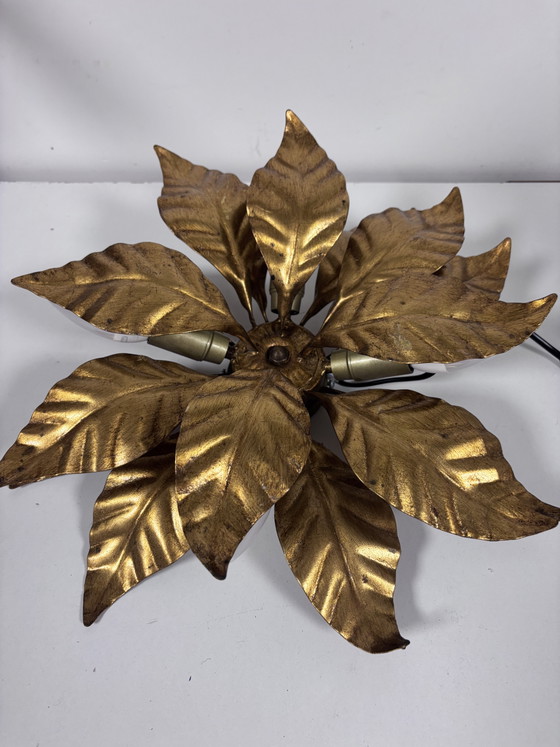 Exklusive Hans Kögl Hollywood Regency Wand- / Deckenleuchte – Wandleuchten, Metal, Brass (photo 2 of 14)
