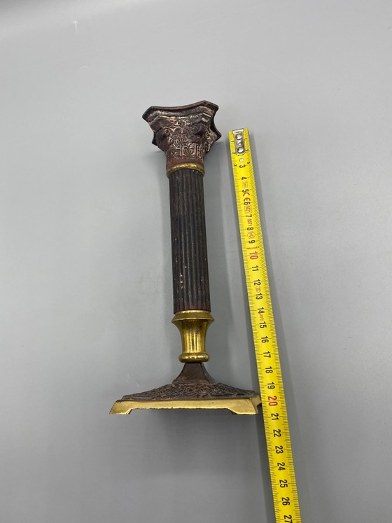 Neoclassicistische zuilkandelaar – tijdperk Napoleon III – Decoratieve objecten (photo 4 of 5)