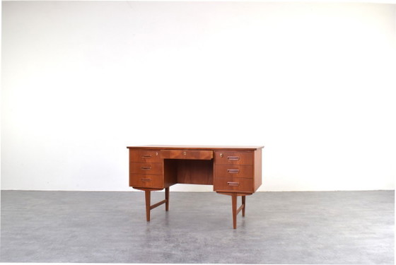 Image 1 of Bureau de direction danois moderne en teck, style Mid-Century Modern, années 1960