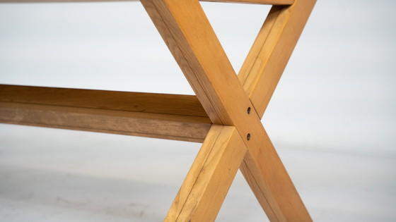 Image 1 of Table de salle à manger en bois Mid Century Werther Toffoloni et Piero Palange pour Germa, 1970