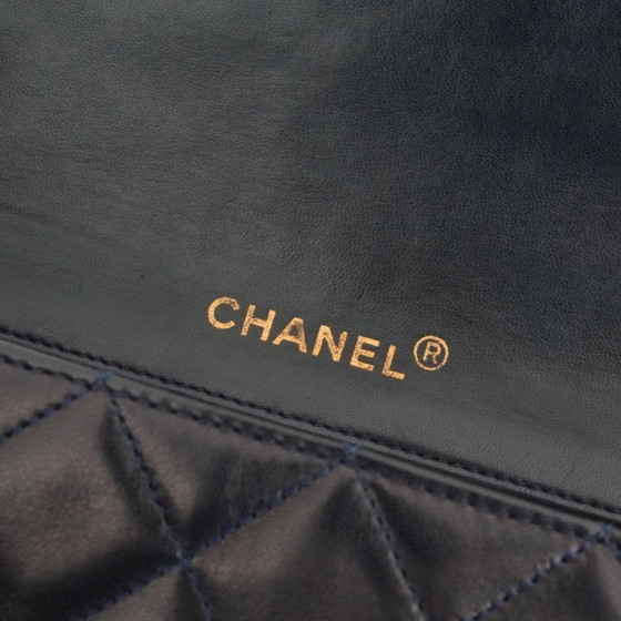 Image 1 of CHANEL FULL FLAP | NAVY BLUE