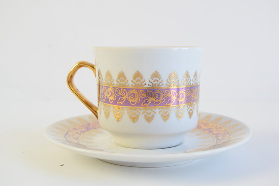 Image 1 of Juego de seis tazas y platillos de Epiag, 1950