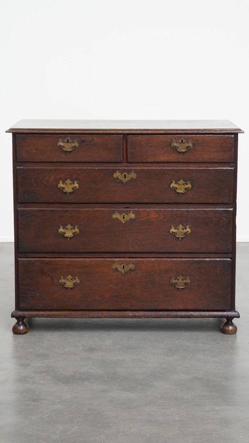 Commode anglaise ancienne en chêne/ commode du 18ème siècle