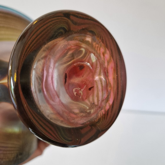 Image 1 of Vaso vintage in vetro soffiato a mano Erwin Eisch del 1989