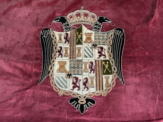 Antico arazzo araldico – Decorazioni murali, Textile, Velvet (photo 3 of 14)