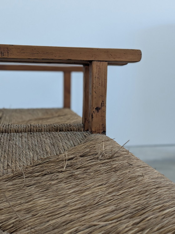 Image 1 of  4 Fauteuil - Hout, Stro, AWARD WINNING INDUSTRIE MALACCA WORKS