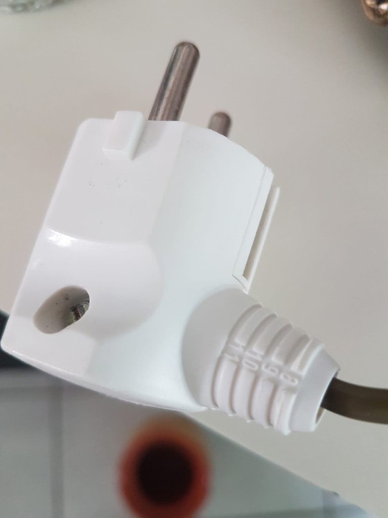 Image 1 of Lampe à poser en laiton Mid Century, laiton - Bleu