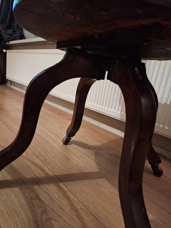 Image 1 of Mahagoni-Schreibtischstuhl aus dem 19. Jahrhundert