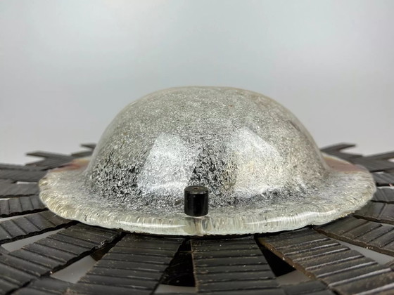 Image 1 of 60s 70s Brutalistische Wandlamp Wandlamp Ijzer & Glas Van Honsel Leuchten