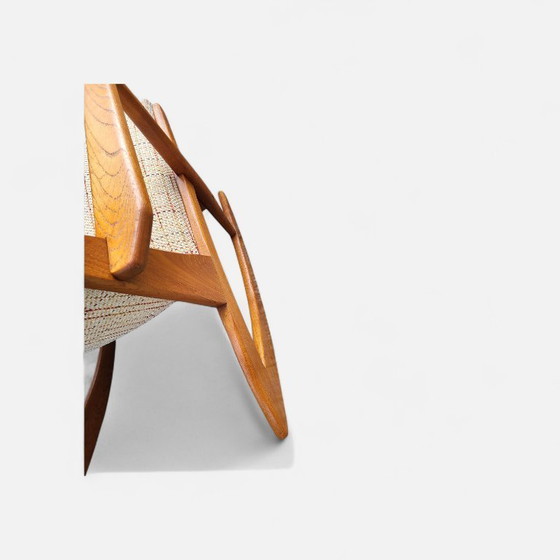 Image 1 of Boomerang schommelstoel model 87 Søren Jensen v. Tønder Møbelwærk ​​Deens midden eeuw