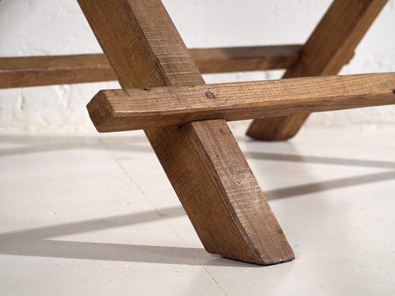 Antiker Esstisch in X-Form (ca. 1920) #16 – Esstische, Rustic (photo 32 of 40)