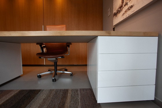 Image 1 of Designer desk, double workstation with integrated storage