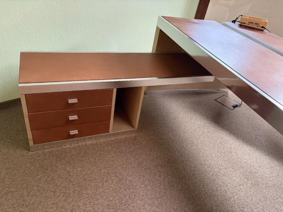 Italiaans vintage directiebureau in mid-century modern stijl, gemaakt door Guido Faleschini en vervaardigd (photo 6 of 23)