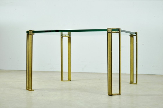 Tavolino da Caffè in Vetro e Ottone di Peter Ghyczy, anni '70 – Tavolini da caffè, Brass (photo 6 of 13)
