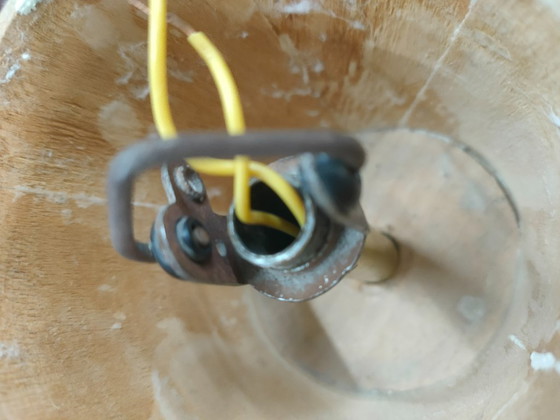 Image 1 of Vintage 50s/60s Scandinavian (style) large glass ceiling light