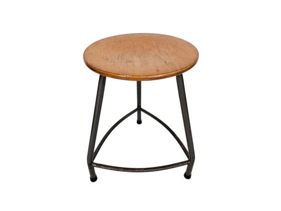 Image 1 of Ahrend The Circle - Industrial - Stool - Wood - Metal - 60s