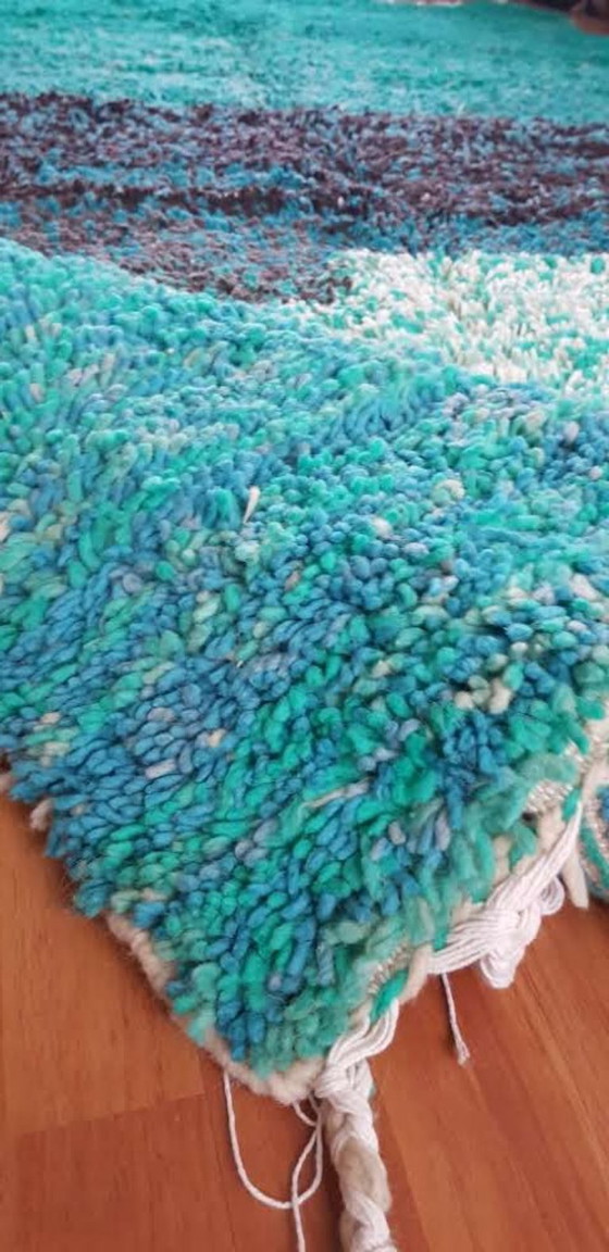 Image 1 of Hand-knotted Berber wool rug 252x164cm