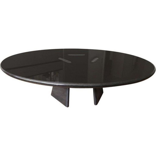 Couchtisch "Asolo" aus schwarzem Marmor von Angelo Mangiarotti für Skipper, Italien 1970