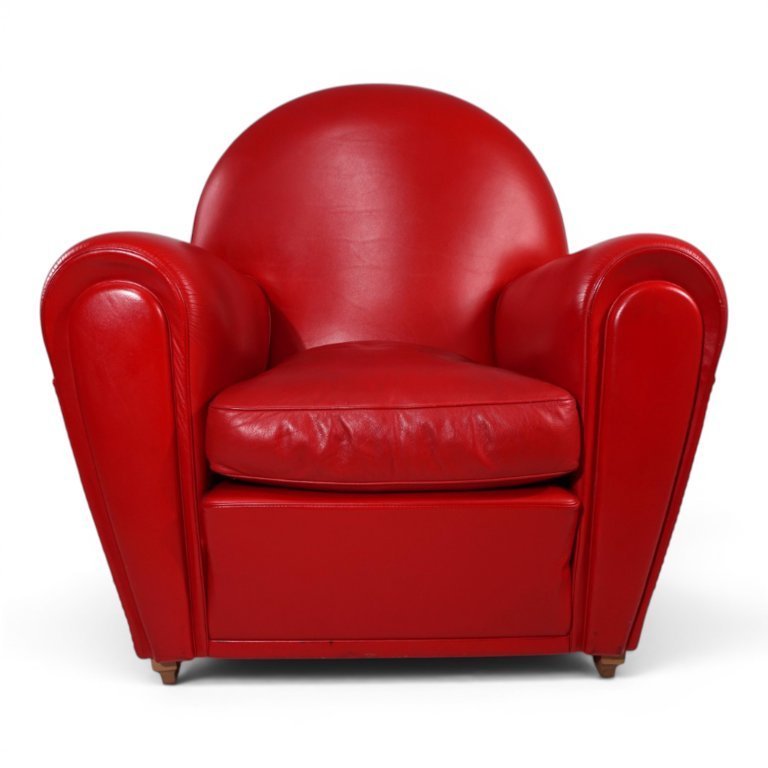 Poltrona Frau Vanity Fair leren fauteuil van Renzo Frau, 1990