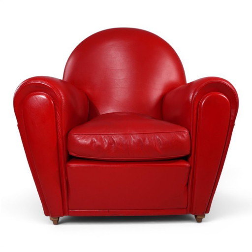 Poltrona Frau Vanity Fair leren fauteuil van Renzo Frau, 1990