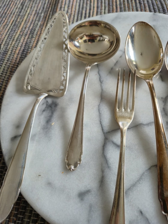 Silberbesteckeinsatz für 350 Gramm 800er Silber – Bruckmann, Besteckkassetten, Silver (photo 5 of 11)