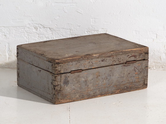 Cassa antica con patina grigia (c.1920) #76 – Armadi contenitori, Rustic (photo 19 of 21)