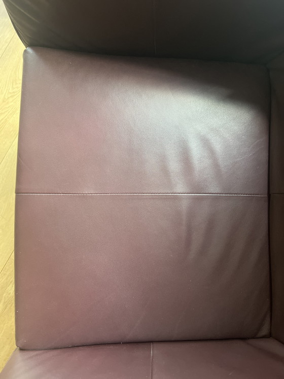 Montis Charly Met Voetenbankje, Onbeschadigd En Originele Leren Bekleding – Fauteuils, Leather, Metal (photo 4 of 7)