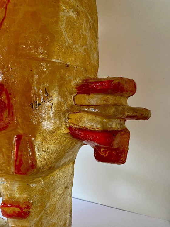 Image 1 of Escultura firmada "Caballito de mar" – Matius, Francia, ca. 1970