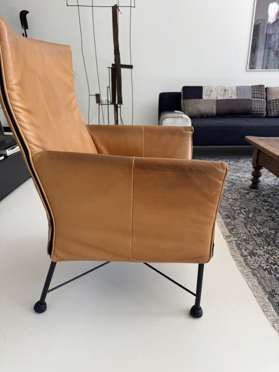 Precioso juego de dos sillones de cuero Montis. – Leather, Metal (photo 2 of 5)