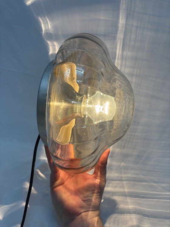 Image 1 of Vintage Mid-Century Modern ceiling lamp starburst effect