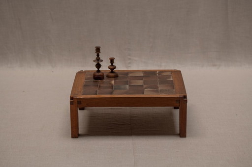 Vintage model T18 coffee table by Pierre Chapo