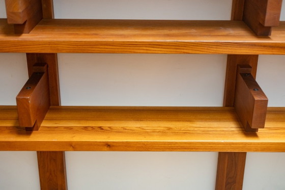 Image 1 of Pierre Chapo. Shelf or bookcase in natural elm. 1980s.