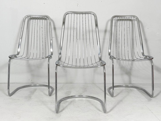 Image 1 of 4 sillas voladizas de Gastone Rinaldi, Italia, década de 1970.