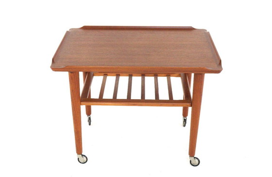 Image 1 of Holger Georg Jensen Cube trolley side table vintage Danish