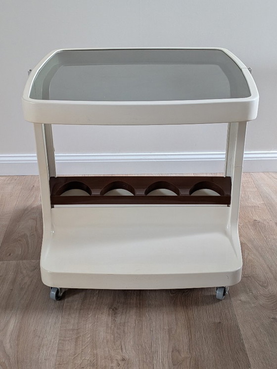 Image 1 of Vintage "Space Age" Bar Cart by Marc Held for Prisunic/Flair, 1970s