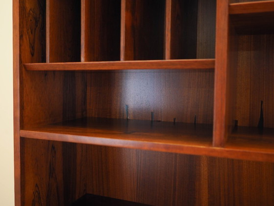 Image 1 of Boekenkast van palissanderhout, Deens ontwerp, jaren 70, vervaardigd door Hundevad.
