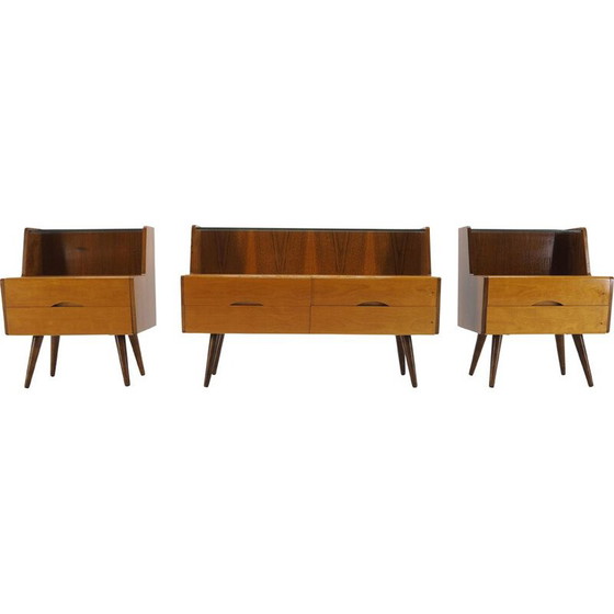 Image 1 of Set of 3 vintage side tables, Czechoslovakia 1960