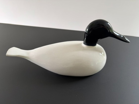 Image 1 of Vintage Scandinavian ceramic duck – stylized design – 32 cm