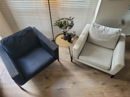 Ikea Footstools Black Rib and Light Gray