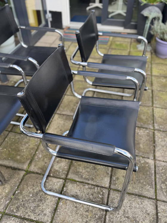 Image 1 of Set of 4 Mart Stam Dining Chairs