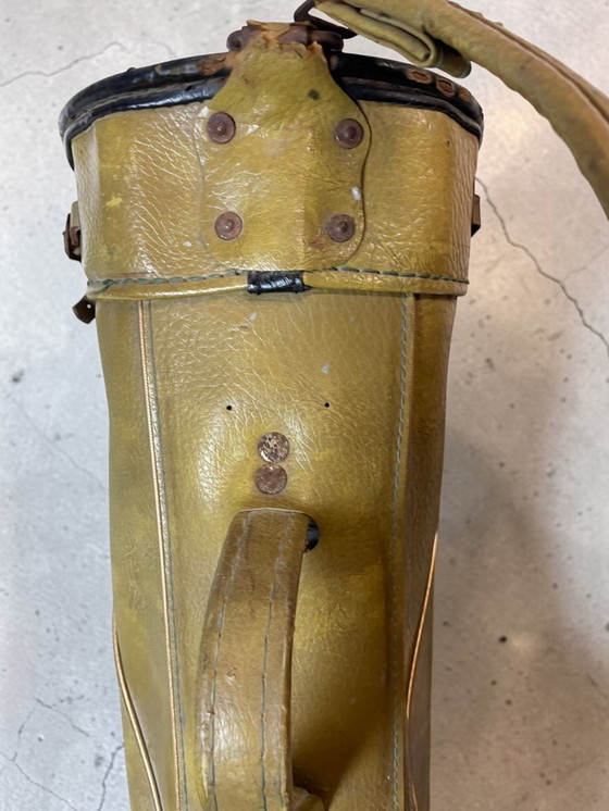 Image 1 of Borsa da golf vintage in similpelle invecchiata